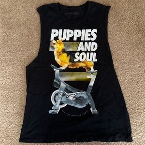 SoulCycle x Puppies limited edition tank top